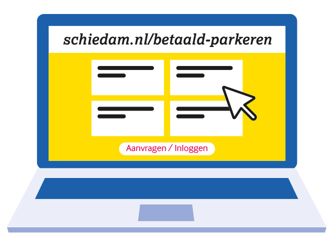 Inlogscherm betaald parkeren